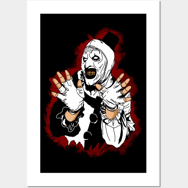 Silent Clown Wall Art by Horror School Customs